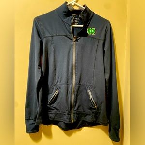 Notre Dame zip up lightweight jacket